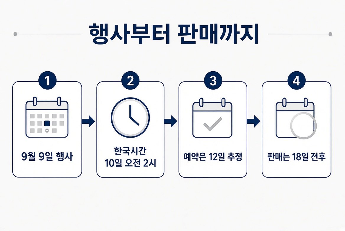 아이폰 18 발표 이후 예약·판매 추정 일정 네 단계