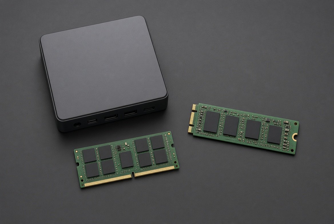 미니PC와 교체용 노트북 램, NVMe SSD