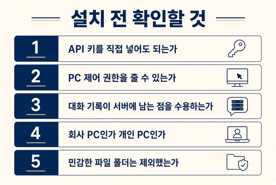 Rabbit OS3 설치 전 확인할 것 다섯 가지, API 키와 PC 제어 권한과 서버 기록과 회사 PC 여부와 민감 폴더
